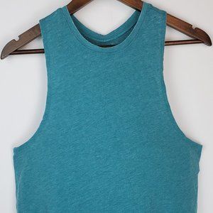 Beyond Yoga Tank Top Open Back-Color-Washed Green